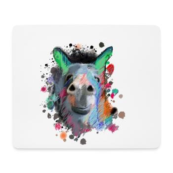 Donkey, Graffiti, Painting, Colorful - Mouse Pad (horizontal) - white - Front