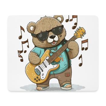 Bären-Wippe - Mousepad (Querformat) - Weiß - Vorne