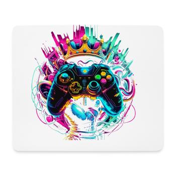 Manette et couronne Elite Gaming Hero - Tapis de souris (format paysage) - blanc - Devant