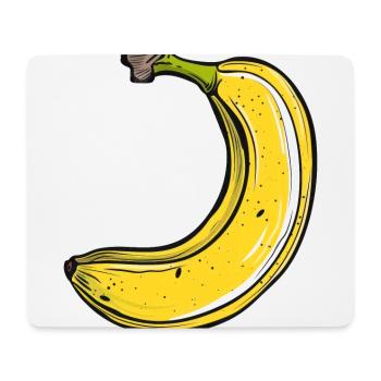 Banane - Mousepad (Querformat) - Weiß - Vorne