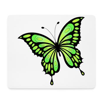 Butterfly - Mouse Pad (horizontal) - white - Front