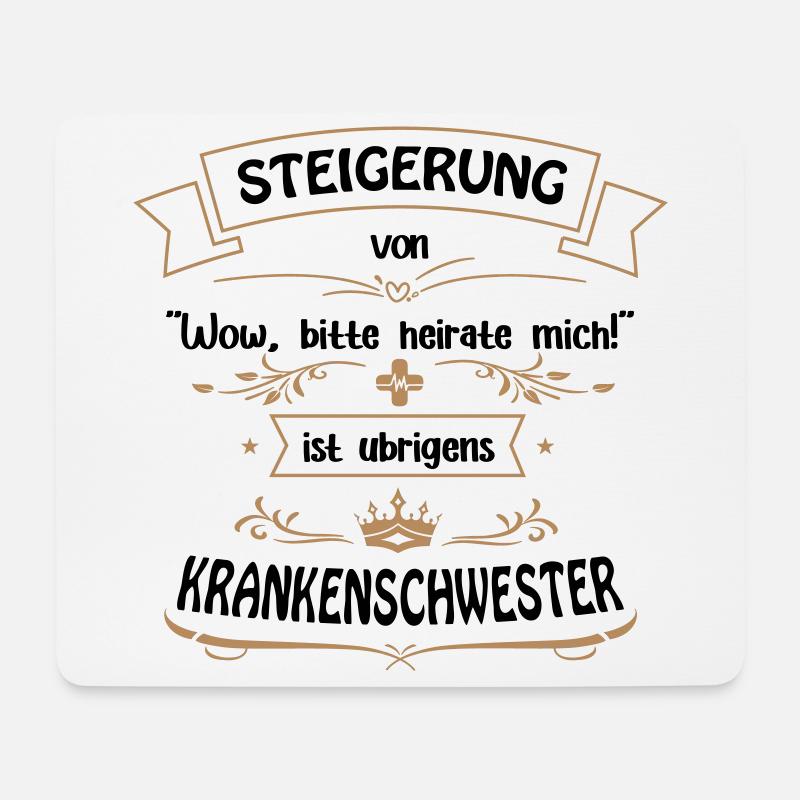 Krankenschwester ist unschlagbar! - Mousepad (Querformat) - Weiß