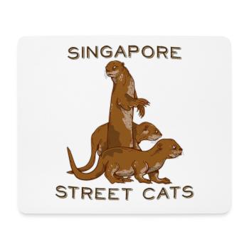 Singapore Sea Otters - Mouse Pad (horizontal) - white - Front