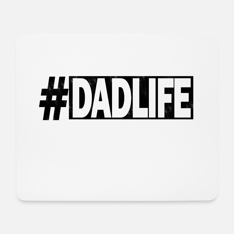 Papa Vater - Mousepad (Querformat) - Weiß
