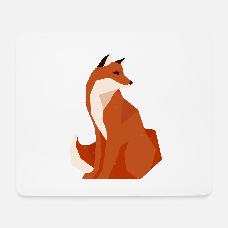 Fuchs - Mousepad (Querformat) - Weiß