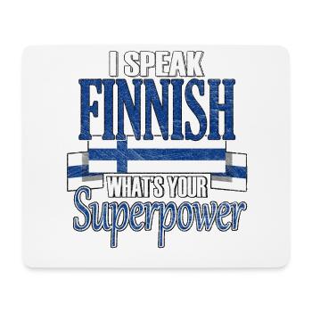 Finlande Drapeau Finlande Scandinavie Stockholm - Tapis de souris (format paysage) - blanc - Devant