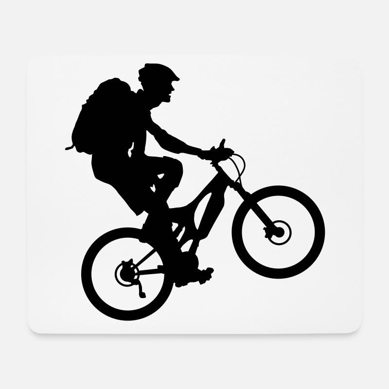 Bike - Mousepad (Querformat) - Weiß