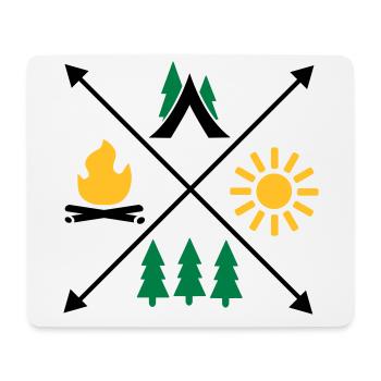 Camping - Mouse Pad (horizontal) - white - Front