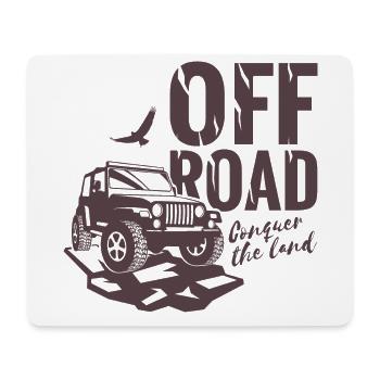 Offroad Cross Auto Motorsport Geländewagen Quad - Mousepad (Querformat) - Weiß - Vorne