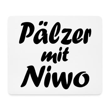 "Pälzer mit Niwo" - Pfälzer mit Niveau - Mousepad (Querformat) - Weiß - Vorne