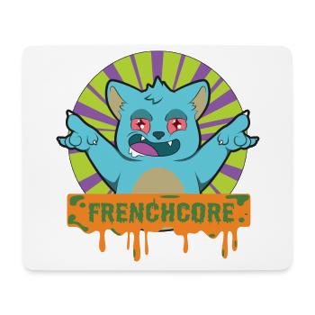 FRENCHCORE FRENCH CORE Katze - Mousepad (Querformat) - Weiß - Vorne