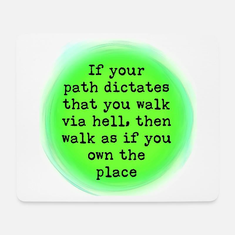 Own Hell - Mouse Pad (horizontal) - white