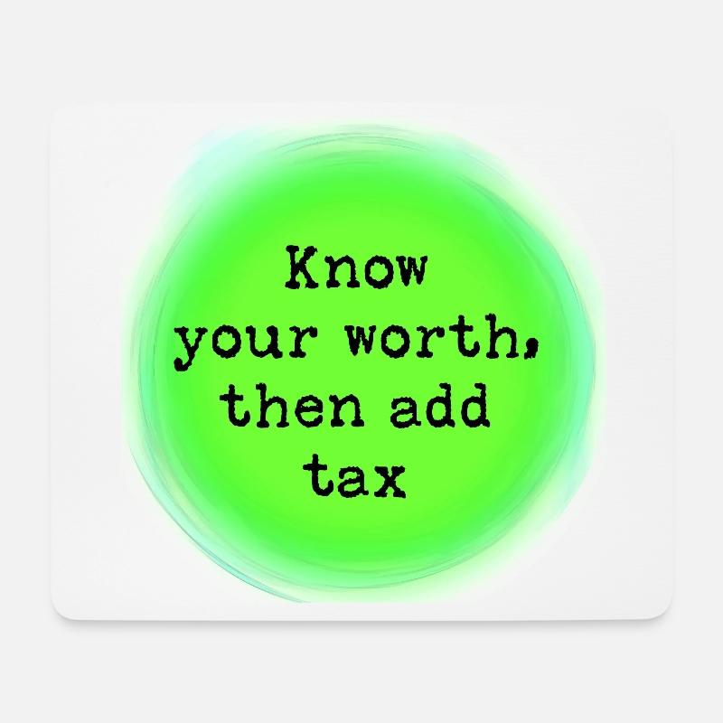 Know your worth - Mouse Pad (horizontal) - white