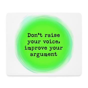 Improve your argument - Mouse Pad (horizontal) - white - Front