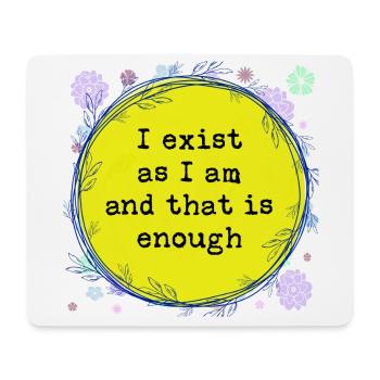 I am who I am - Mouse Pad (horizontal) - white - Front