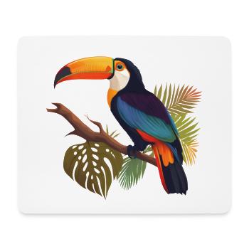 Toucan Costa Rica - Tapis de souris (format paysage) - blanc - Devant