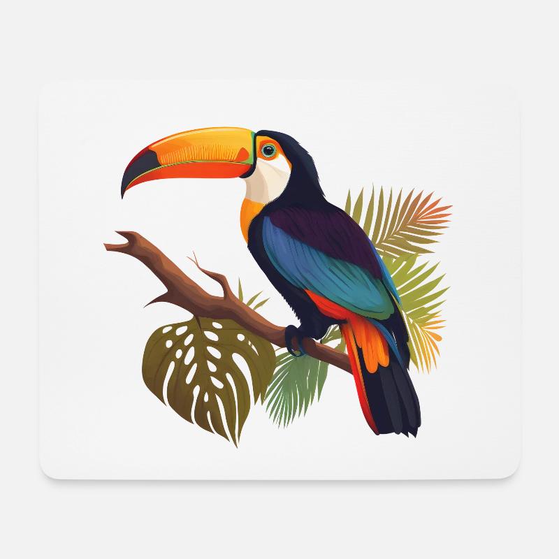Tukan Costa Rica - Mousepad (Querformat) - Weiß