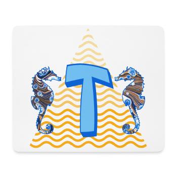 Seahorse E 262 T - Tapis de souris (format paysage) - blanc - Devant