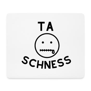 Ta Schness - Tapis de souris (format paysage) - blanc - Devant