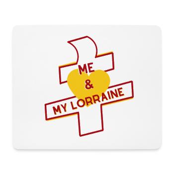 Me and my Lorraine (Logo Officiel) - Tapis de souris (format paysage) - blanc - Devant