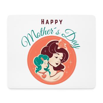 Happy Mother s Day - Mousepad (Querformat) - Weiß - Vorne