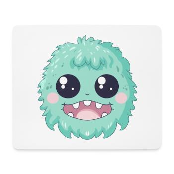 Cuddly soft monster - Mouse Pad (horizontal) - white - Front