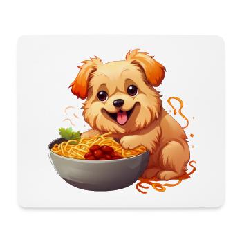 Ramen Doggy - Mouse Pad (horizontal) - white - Front