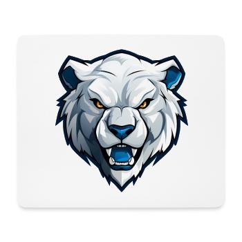 Eisbär - Mousepad (Querformat) - Weiß - Vorne