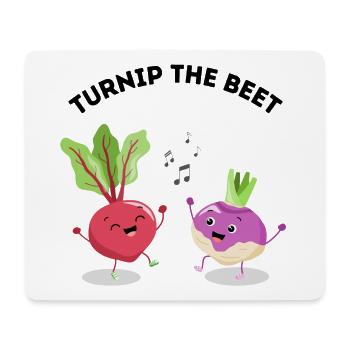 Turnip the beet - Tanzendes Gemüse - Mousepad (Querformat) - Weiß - Vorne