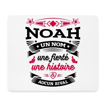 NOAH UN NOM UNE FIERTÉ AUCUN RIVAL - Tapis de souris (format paysage) - blanc - Devant