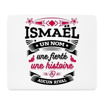ISMAËL UN NOM UNE FIERTÉ AUCUN RIVAL - Tapis de souris (format paysage) - blanc - Devant