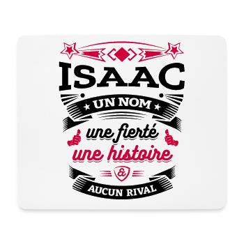 ISAAC UN NOM UNE FIERTÉ AUCUN RIVAL - Tapis de souris (format paysage) - blanc - Devant