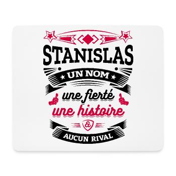 STANISLAS UN NOM UNE FIERTÉ AUCUN RIVAL - Tapis de souris (format paysage) - blanc - Devant