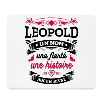 LEOPOLD UN NOM UNE FIERTÉ AUCUN RIVAL - Tapis de souris (format paysage) - blanc - Devant