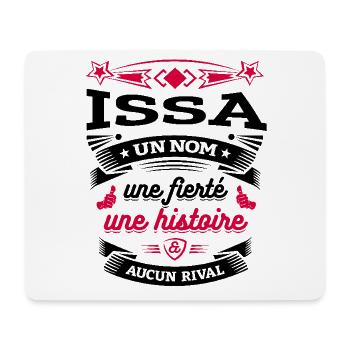 ISSA UN NOM UNE FIERTÉ AUCUN RIVAL - Tapis de souris (format paysage) - blanc - Devant