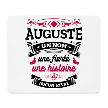 AUGUSTE UN NOM UNE FIERTÉ AUCUN RIVAL - Tapis de souris (format paysage) - blanc - Devant