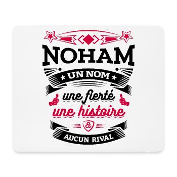 NOHAM UN NOM UNE FIERTÉ AUCUN RIVAL - Tapis de souris (format paysage) - blanc - Devant