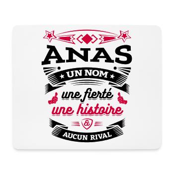 ANAS UN NOM UNE FIERTÉ AUCUN RIVAL - Tapis de souris (format paysage) - blanc - Devant