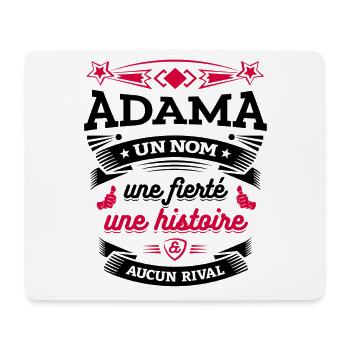 ADAMA UN NOM UNE FIERTÉ AUCUN RIVAL - Tapis de souris (format paysage) - blanc - Devant