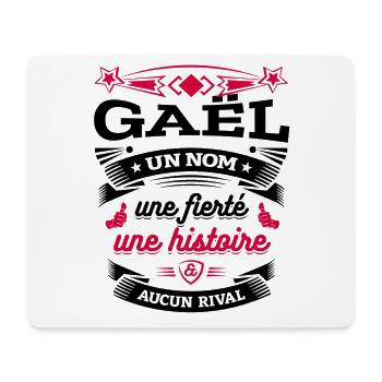 GAËL UN NOM UNE FIERTÉ AUCUN RIVAL - Tapis de souris (format paysage) - blanc - Devant