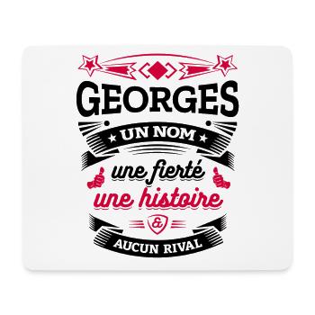 GEORGES UN NOM UNE FIERTÉ AUCUN RIVAL - Tapis de souris (format paysage) - blanc - Devant