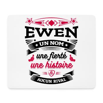 EWEN UN NOM UNE FIERTÉ AUCUN RIVAL - Tapis de souris (format paysage) - blanc - Devant