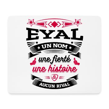EYAL UN NOM UNE FIERTÉ AUCUN RIVAL - Tapis de souris (format paysage) - blanc - Devant