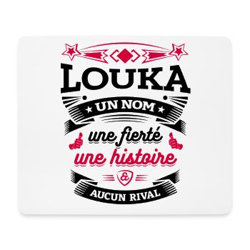 LOUKA UN NOM UNE FIERTÉ AUCUN RIVAL - Tapis de souris (format paysage) - blanc - Devant