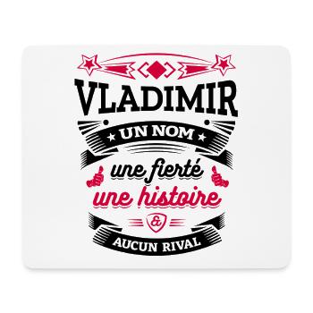 VLADIMIR UN NOM UNE FIERTÉ AUCUN RIVAL - Tapis de souris (format paysage) - blanc - Devant