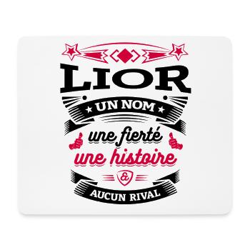 LIOR UN NOM UNE FIERTÉ AUCUN RIVAL - Tapis de souris (format paysage) - blanc - Devant