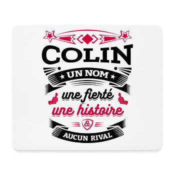 COLIN UN NOM UNE FIERTÉ AUCUN RIVAL - Tapis de souris (format paysage) - blanc - Devant