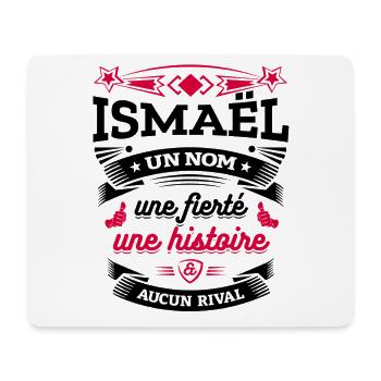 ISMAËL UN NOM UNE FIERTÉ AUCUN RIVAL - Tapis de souris (format paysage) - blanc - Devant