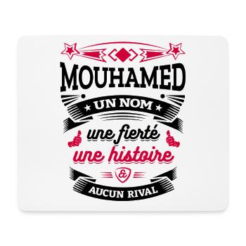 MOUHAMED UN NOM UNE FIERTÉ AUCUN RIVAL - Tapis de souris (format paysage) - blanc - Devant