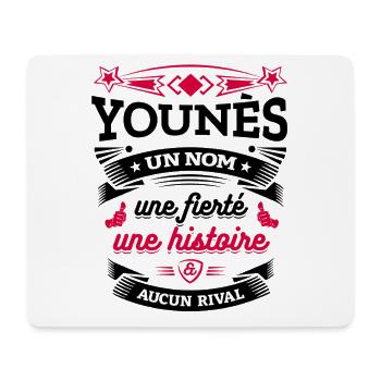 YOUNÈS UN NOM UNE FIERTÉ AUCUN RIVAL - Tapis de souris (format paysage) - blanc - Devant